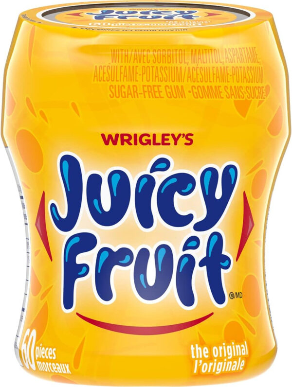 JUICY FRUIT, Fruit Flavoured Chewing Gum, 60 Pieces, 6 Bottles - Image 5