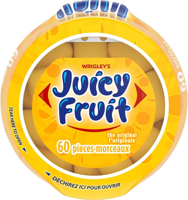 JUICY FRUIT, Fruit Flavoured Chewing Gum, 60 Pieces, 6 Bottles - Image 7