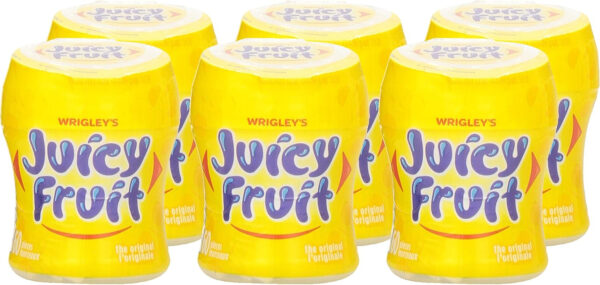 JUICY FRUIT, Fruit Flavoured Chewing Gum, 60 Pieces, 6 Bottles - Image 12
