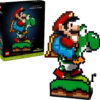 LEGO Super Mario World: Mario & Yoshi Nintendo Gift for Adult Fans, Mario Collectible Playset, Pixelated Nintendo Figures, Playful Display Model, Fun Room Décor, 71438