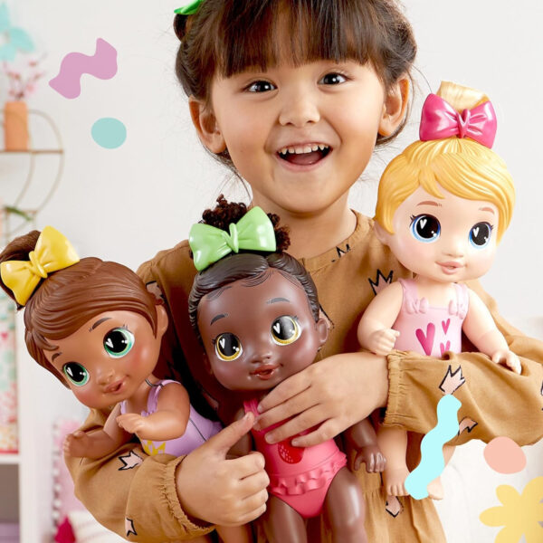 Baby Alive Shampoo Snuggle Harper Hugs Blonde Hair 11 Inch Water Baby Doll Playset, Toys for 3 Year Old Girls & Boys & Up - Image 10