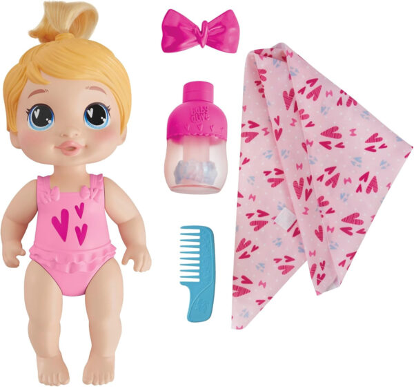 Baby Alive Shampoo Snuggle Harper Hugs Blonde Hair 11 Inch Water Baby Doll Playset, Toys for 3 Year Old Girls & Boys & Up - Image 11
