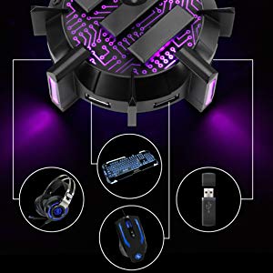 pro mouse gaming bungee cord led rgb
