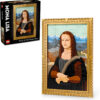 LEGO Art Mona Lisa Building Sets - Leonardo da Vinci Adult Puzzles for Display, Ages 18+ - DIY Crafts for Men, Women & Art Lovers - Includes Detachable Frame - 31213