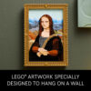 LEGO Art Mona Lisa Building Sets - Leonardo da Vinci Adult Puzzles for Display, Ages 18+ - DIY Crafts for Men, Women & Art Lovers - Includes Detachable Frame - 31213 - Image 7