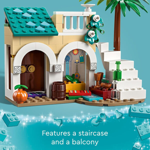 LEGO Disney Wish: Asha in The City of Rosas 43223 Building Toy Set, A Buildable Model from The Disney Movie to Inspire Adventures and Creative Play, A Fun Gift for Kids and Fans Ages 6 and up - Image 4