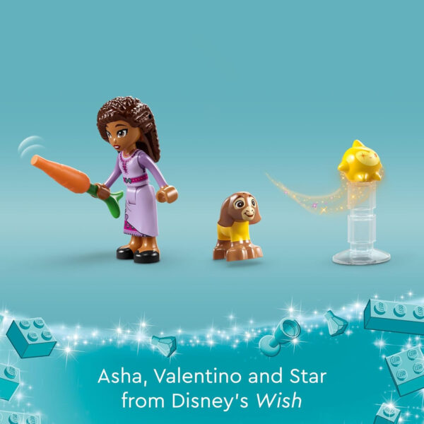 LEGO Disney Wish: Asha in The City of Rosas 43223 Building Toy Set, A Buildable Model from The Disney Movie to Inspire Adventures and Creative Play, A Fun Gift for Kids and Fans Ages 6 and up - Image 7