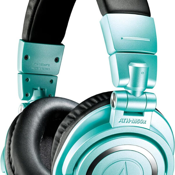 Audio-Technica ATH-M50xBT2IB Wireless Over-Ear Headphones, Ice Blue