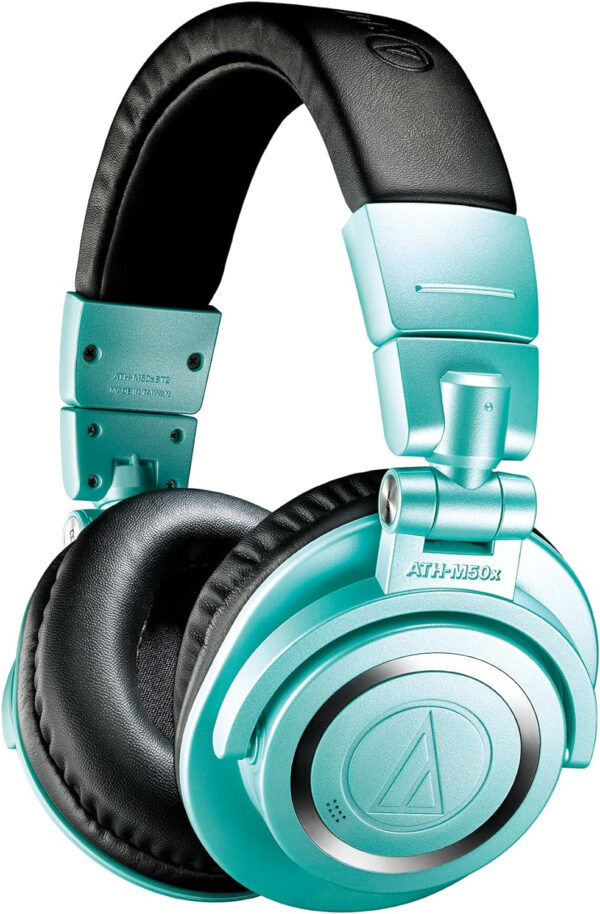 Audio-Technica ATH-M50xBT2IB Wireless Over-Ear Headphones, Ice Blue