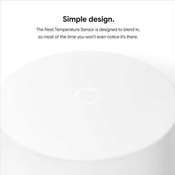 Google Nest Temperature Sensor - Nest Thermostat Sensor - Nest Sensor That Works with Nest Learning Thermostat and Nest Thermostat E - Smart Home, White - Image 12