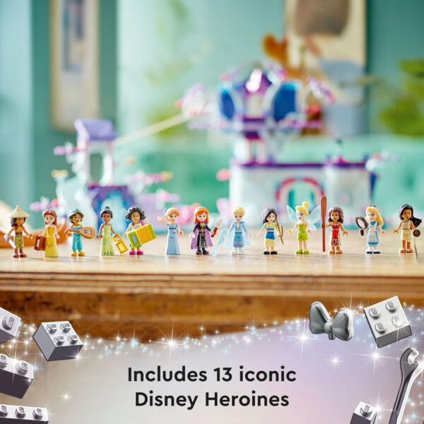 LEGO Disney The Enchanted Treehouse Buildable 2-Level Tree House with 13 Princess Mini-Dolls Including Jasmine, Elsa and Moana, Disney Classic Celebration Gift for Disney Princess Fans Ages 7+, 43215 - Image 7