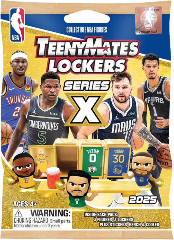 Teenymates Party Animal 2025 Lockers NBA Series X Basketball Figures, 1 Mystery Pack - Image 3