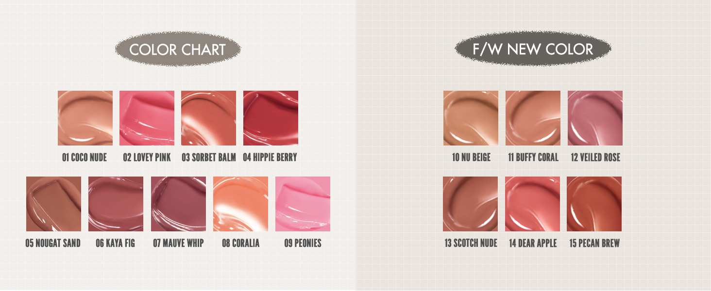 lip tint liptint lipstain color lipstick romand dewy glowy moisturizing