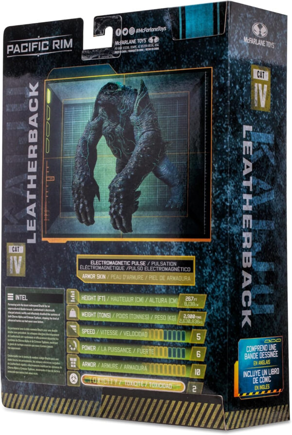 Pacific Rim McFarlane Toys Leatherback (Kaiju) 4" Scale Figure Playset with Comic - Image 12
