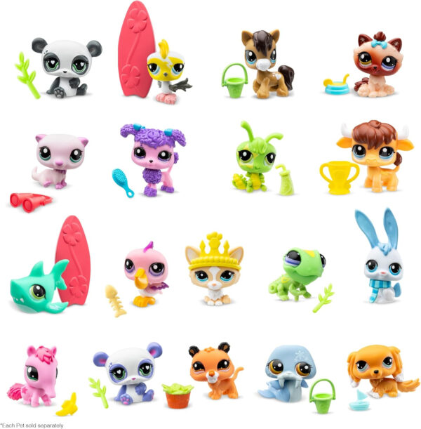 Littlest Pet Shop, 18 Pets Collector Set, Pet Surprise Display - Gen 7, Pets 1 - 18, Authentic LPS Bobble Head Figure, Collectible Imagination Toy Animal, Kidults, Girls, Boys, Kids, Tweens Ages 4+ - Image 2