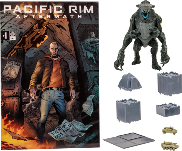 Pacific Rim McFarlane Toys Knifehead (Kaiju) 4" Scale Figure Playset with Comic - Image 5