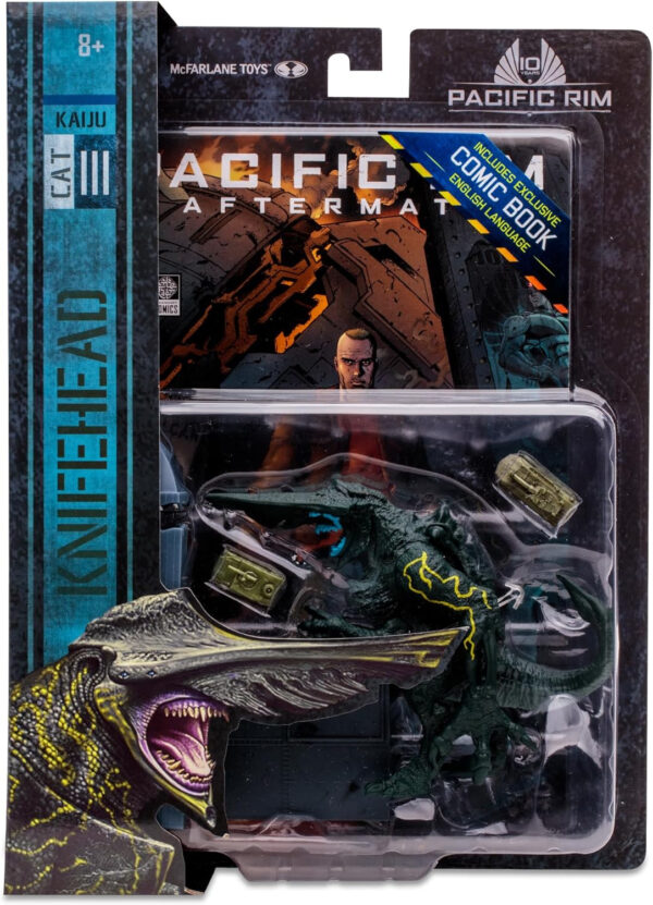 Pacific Rim McFarlane Toys Knifehead (Kaiju) 4" Scale Figure Playset with Comic - Image 10