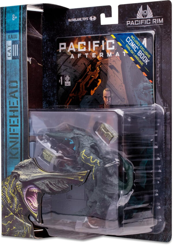 Pacific Rim McFarlane Toys Knifehead (Kaiju) 4" Scale Figure Playset with Comic - Image 11