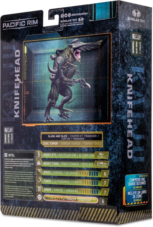 Pacific Rim McFarlane Toys Knifehead (Kaiju) 4" Scale Figure Playset with Comic - Image 12