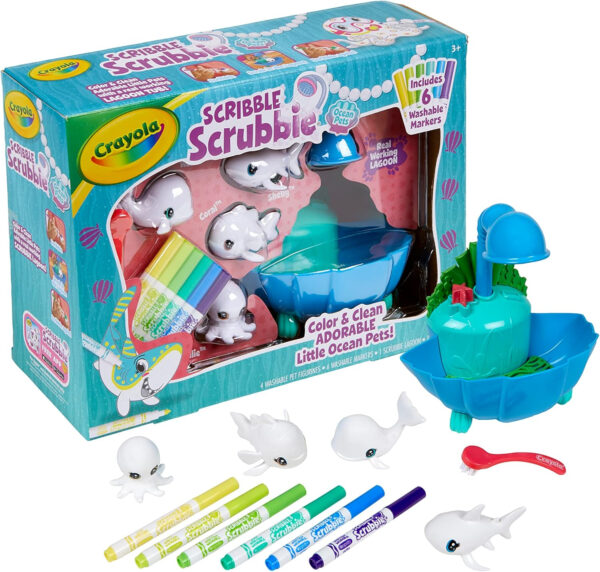 Crayola Scribble Scrubbie Pets Blue Lagoon Playset, Pet Toys For Girls & Boys, Gifts For Kids Ages 3+ - Image 2