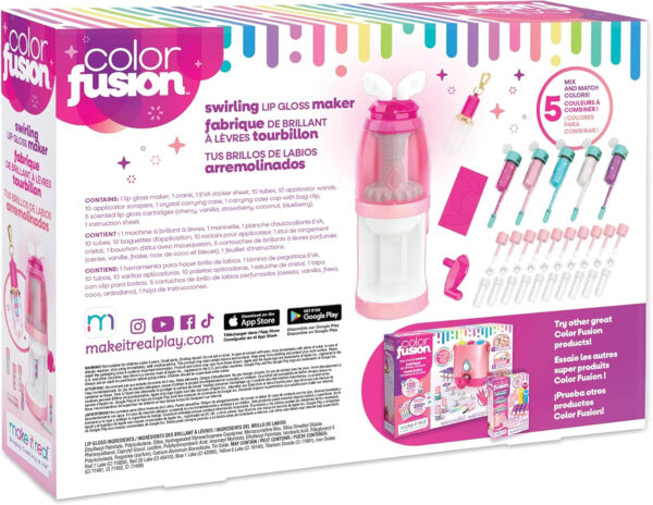 Make It Real Color Fusion Lip Gloss Maker - DIY Lip Gloss Making Kit for Girls - Lip Kit for Kids - Girls Lip Gloss Kit to Make Your Own Lip Gloss - Toy Lip Balm Craft Kit for Girls & Teens 8+ - Image 2
