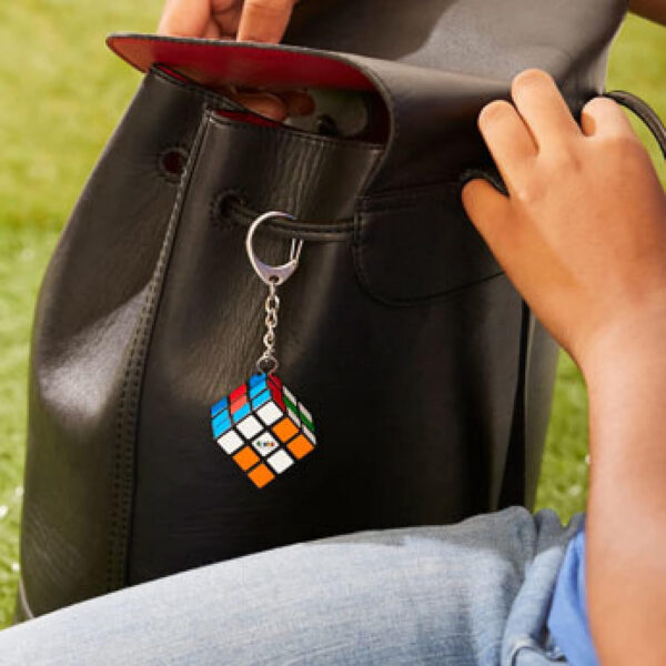 Rubik’s Cube Keyring Edition. Classic 3x3 Mini Cube Keyring Accessory, Travel Puzzle Toy - Image 8