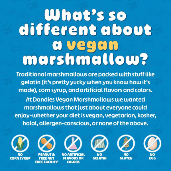 Dandies - Vegan Marshmallows, Vanilla, 10 Ounce (Pack of 4) - Image 4