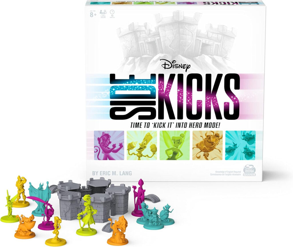 Disney Sidekicks Cooperative Strategy Board Game with Custom Sculpted Figures, for Families, Adults, and Kids Ages 8 and up